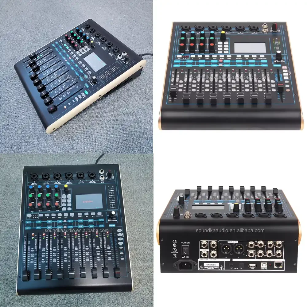 

MARCO V12 Professional 12-Channel Audio Processor TCP/IP 4-Band EQ Built-In Recorder Touch Screen Feedback Suppressor PC/iOS