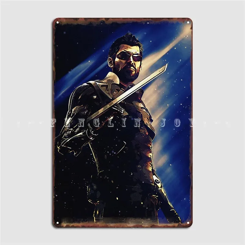 Deus Ex Metal Plaque Poster Painting Décor Club Home Living Room Custom Tin sign Poster