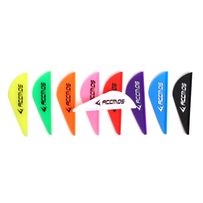 60pcs 2 inches Plastic Arrow Vanes TPU Arrow Feather Accessories for Arrow Shaft Archery DIY