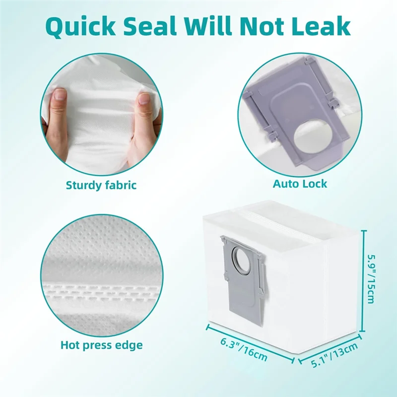 Аксессуары N95R, мешки для пыли для Roborock S8 +/S8 Pro Ultra/S7 Maxv Ultra/S7 Pro Ultra/Q7 +/Q7 Max +/Q5 + вакуумная самоопорожная док-станция, A