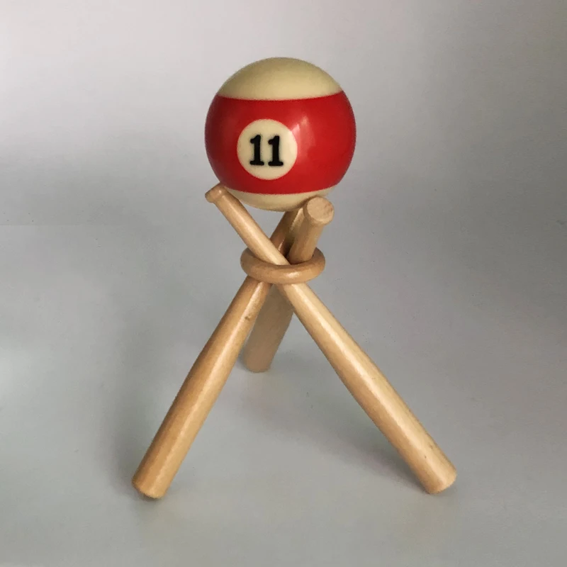 Baseball Bracket Base Ball Holder Mini Solid Wood Baseball Bat Shape Softball Display Display Shelf Golf Tee