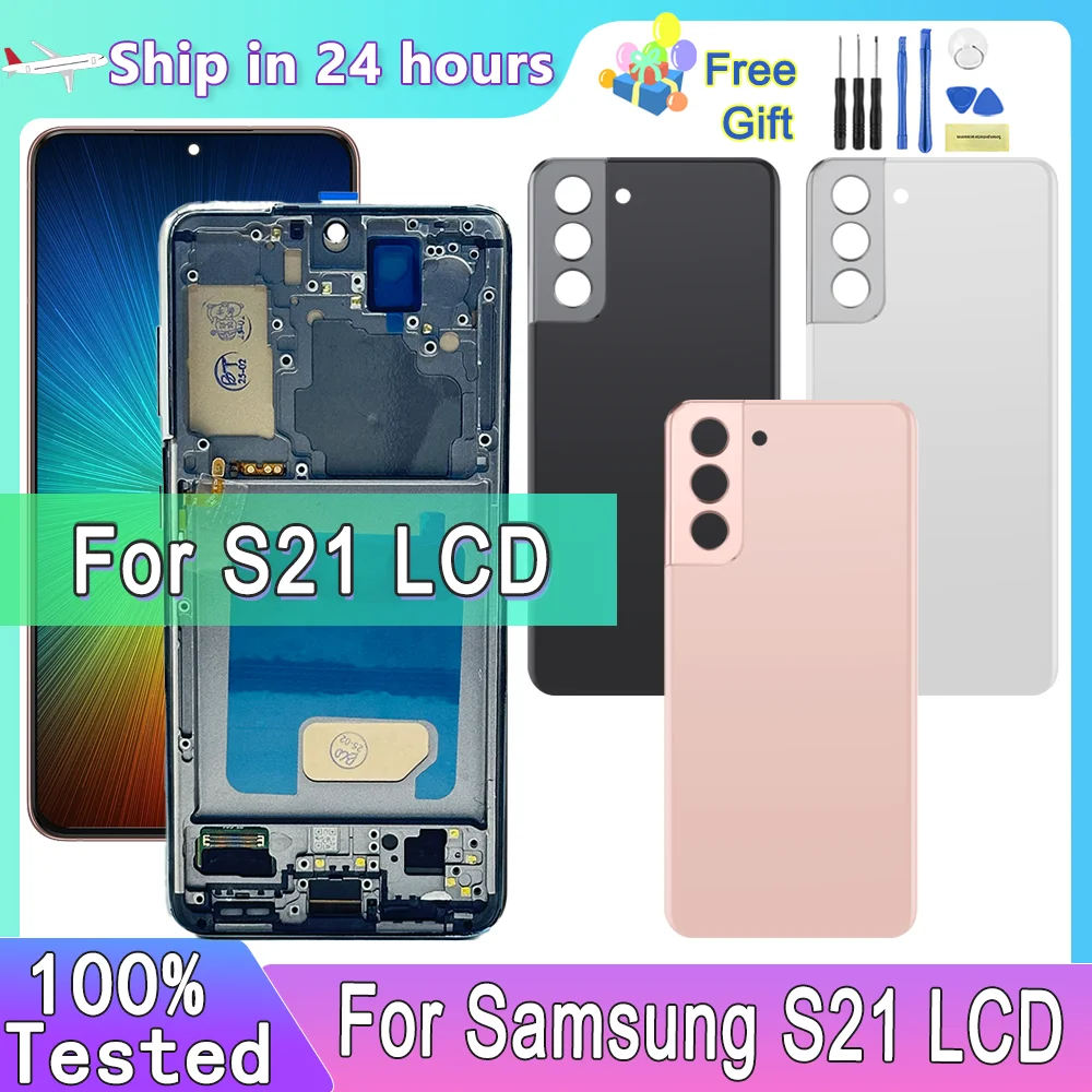 

6.12‘’TFT For Samsung Galaxy S21 5G LCD Display Digital Touch Screen With Frame For Samsung S21 G991B G991B/DS Replacement