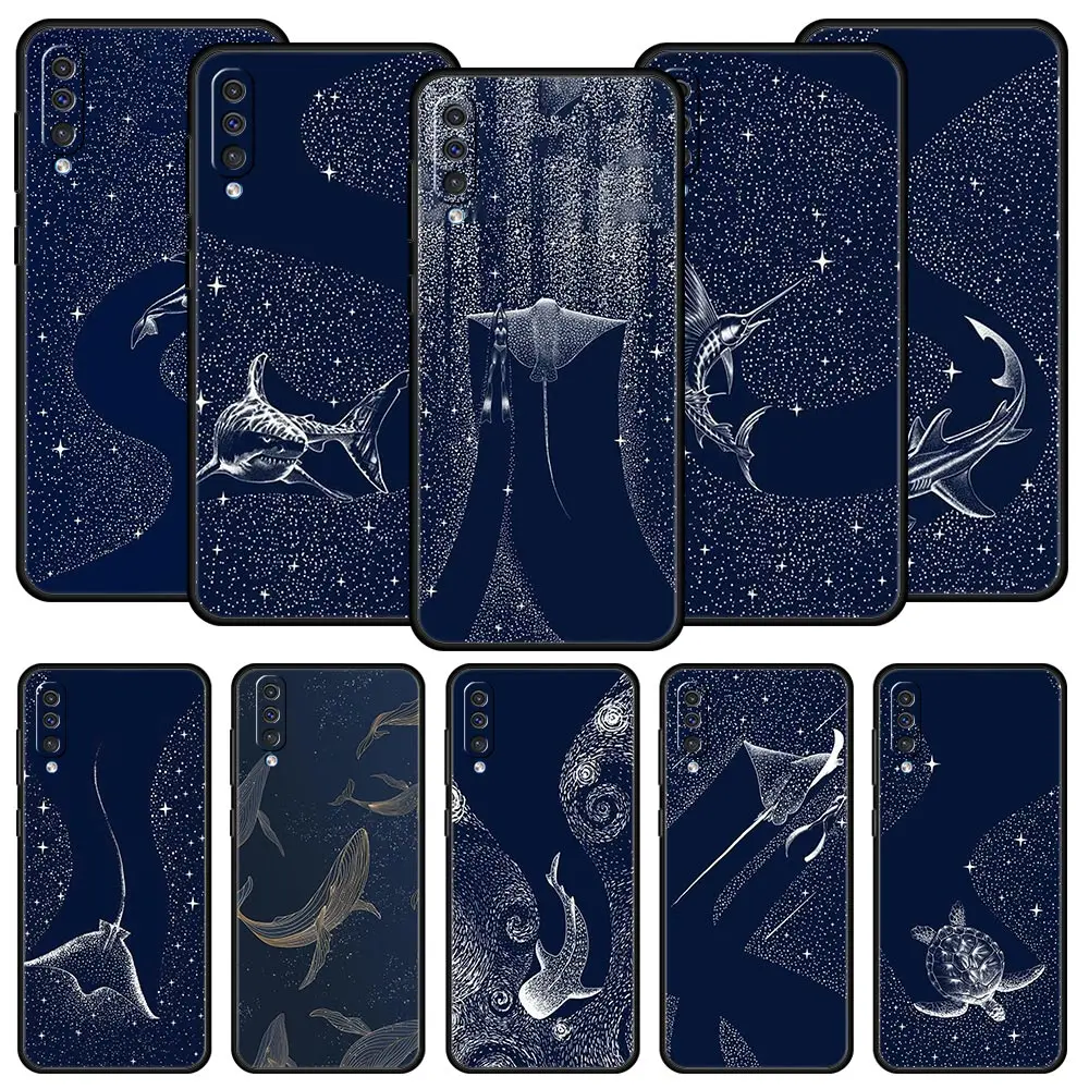 Killer Whale Orca Phone Case For Samsung A54 A52 A24 A14 A50 A70 A10 A30 A40 A20S A20E A06 A12 A22 A34 A42 A32 5G A04s A16 Cover