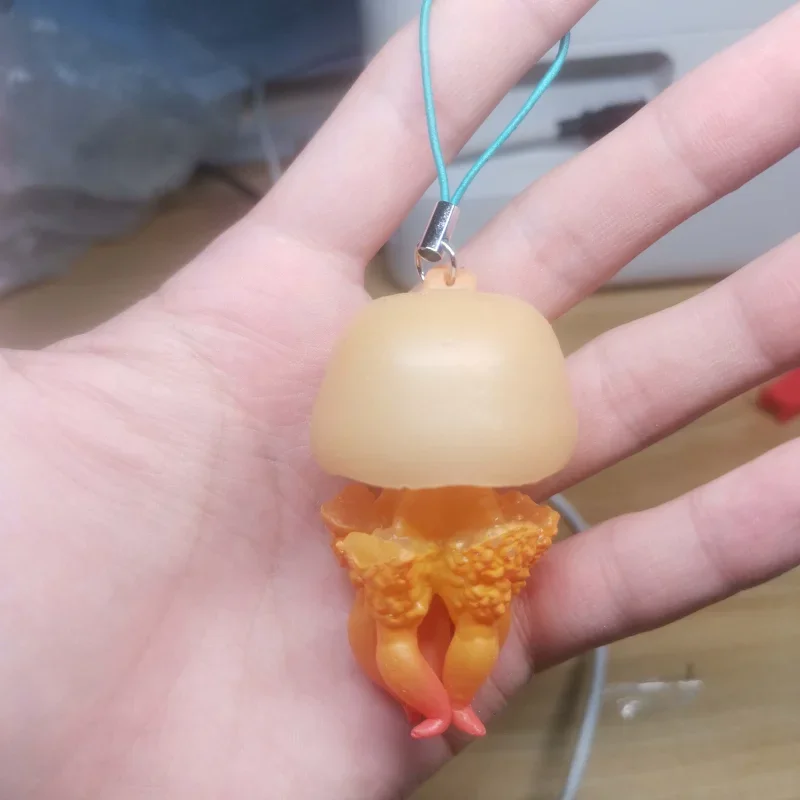 Jellyfish Gashapon Figure Keychain Kitan Club Japan Kawaii Aquarium Deep Sea Jelly Fish Capsule Toy Cute Anime Figurine Gift