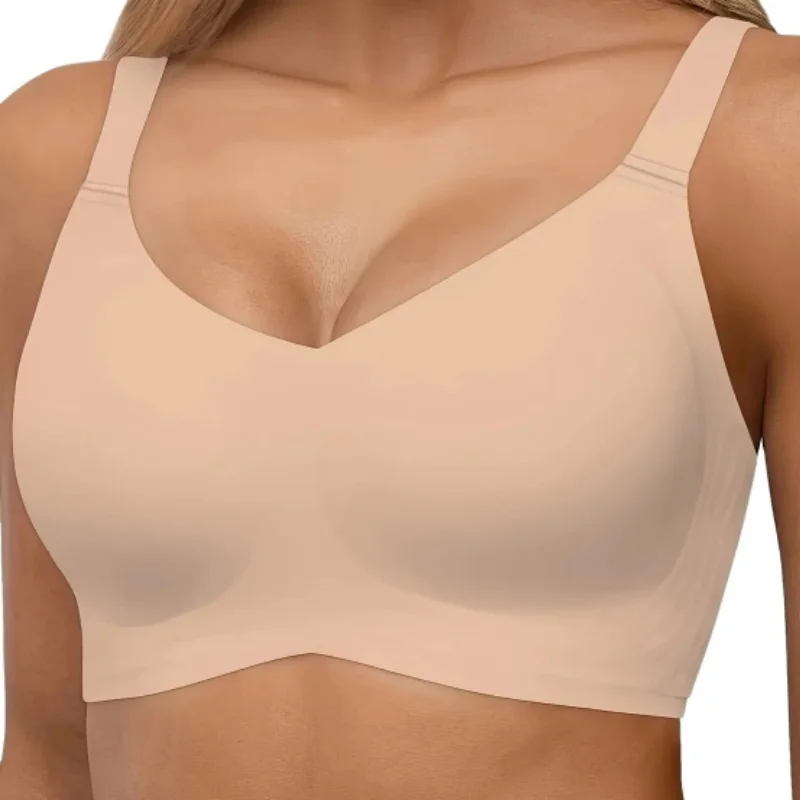 

Женский спортивный бюстгальтер, бесшовный поддерживающий бюстгальтер-бралетт, удобный и легкий бюстгальтер-футболка.