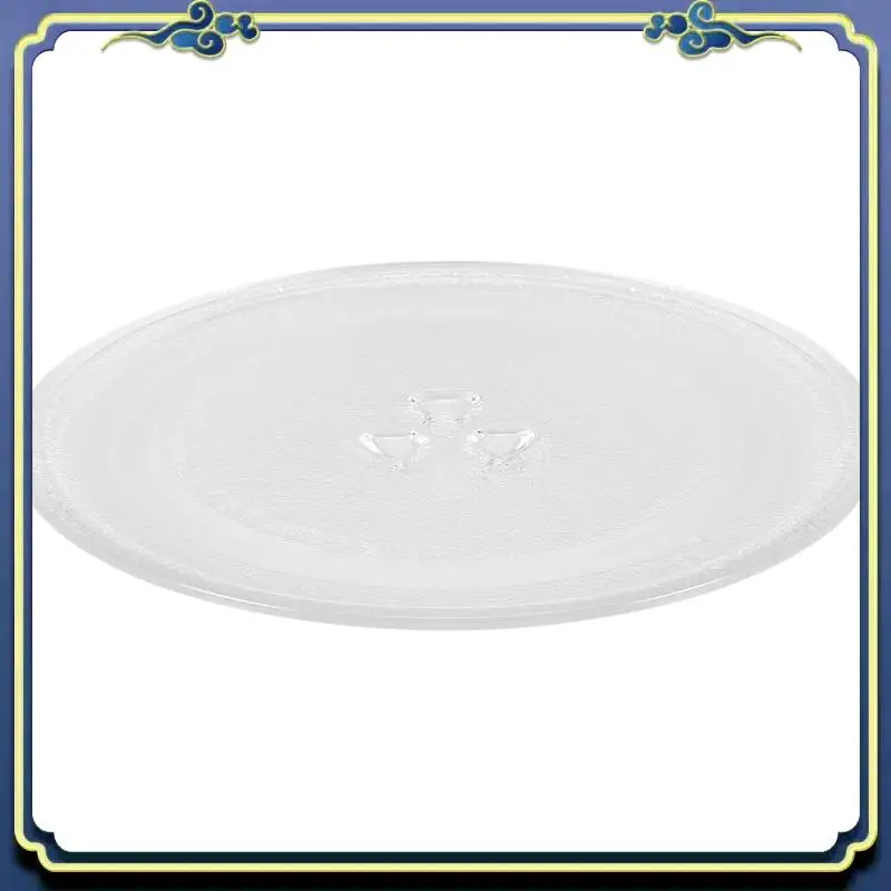 9.6 Inch Microwave Plate Spare Microwave Dish Durable Universal Microwave Turntable Glass Plates Round Replacement Plate Eco-Fri