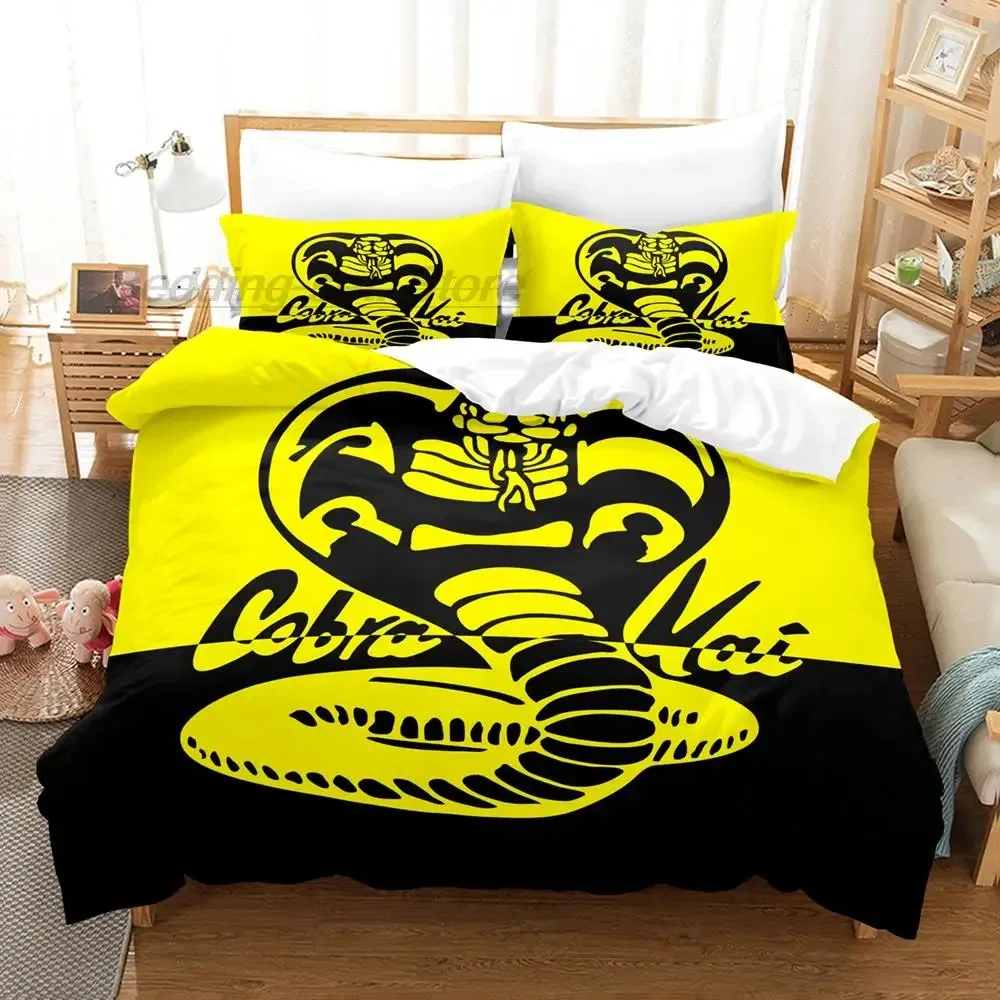 New Karate Kid Bedding Set Single Twin Full Queen King Size Bed Set Aldult Kid Bedroom Duvetcover Sets Cobra Kid lit enfant