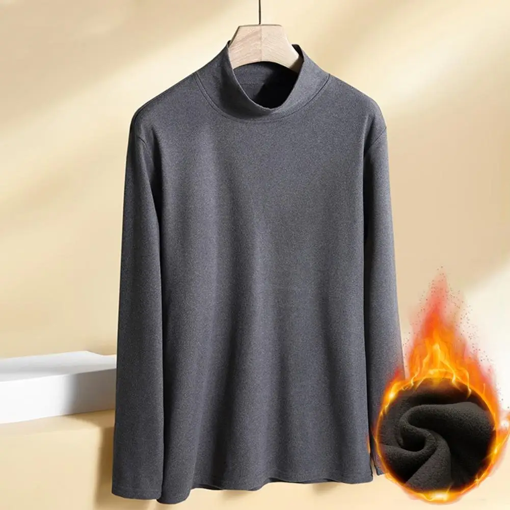 

Мужская водолазка: однотонная, эластичная, с длинным рукавом, тонкая, для осени/зимы