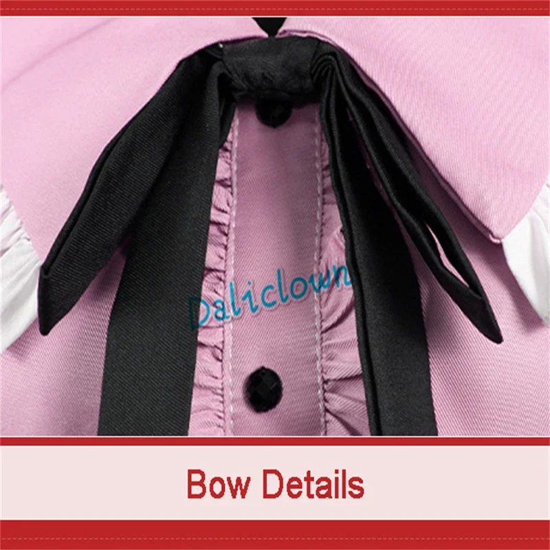 Perruque Anime de Vampire, Accessoires Cosplay, Robe Kawaii Rose Trempé, Uniforme d'Halloween pour Bol