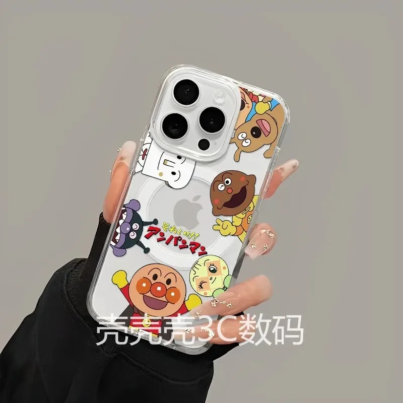Cartoon Anpanmans Magnetic Phone Case for iPhone 17 16 15 14 13 12