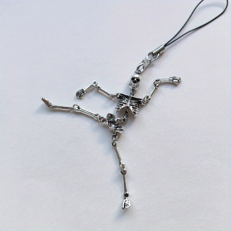 

Gothic Funny Skull Keychain Bag Charm For Women Dark Backpack Pendant Bag Decorations Halloween Jewelry Gift