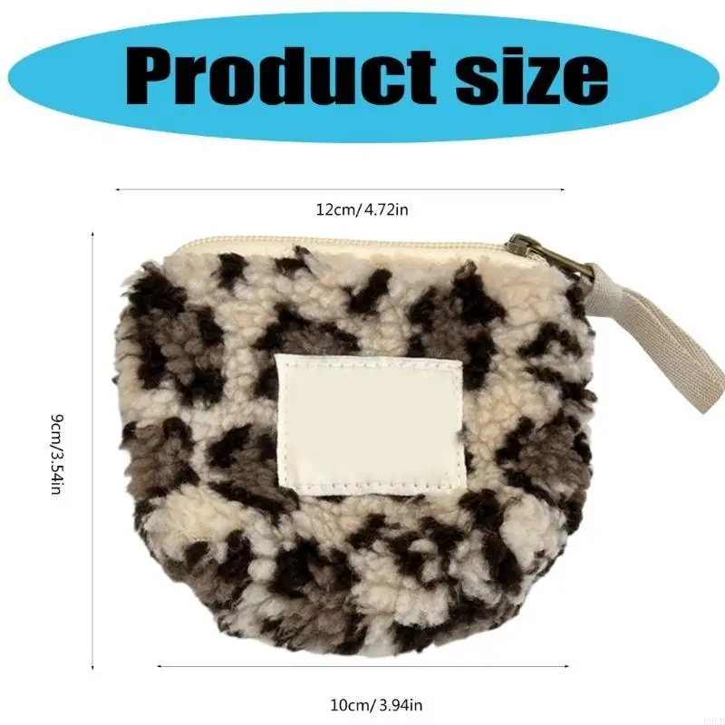

E8FB Compact Plush Coin Swork с дизайном сердца для хранения помады и небольших основных вариантов замыкания за молнии