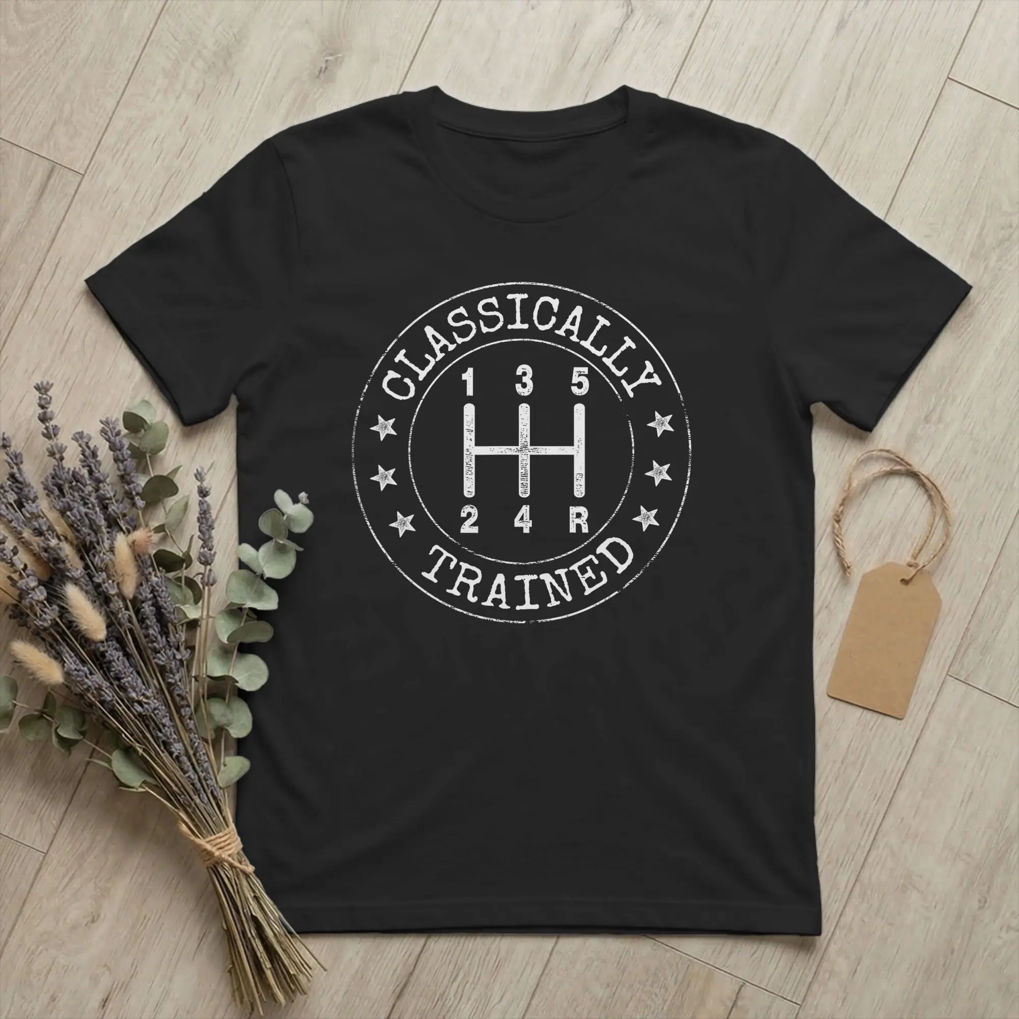 Men Classically Trained Manual Transmission T Shirt Stick Shift Car Cotton Clothing Round Neck Tee Shirt Birthday Gift T-Shirt