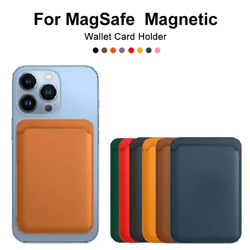 MagSafe対応 マグネット式レザーウォレットケース iPhone 17 16 15 14 13 12 11 8 Samsung Huawei用 カードホルダー付き マグネットカバー