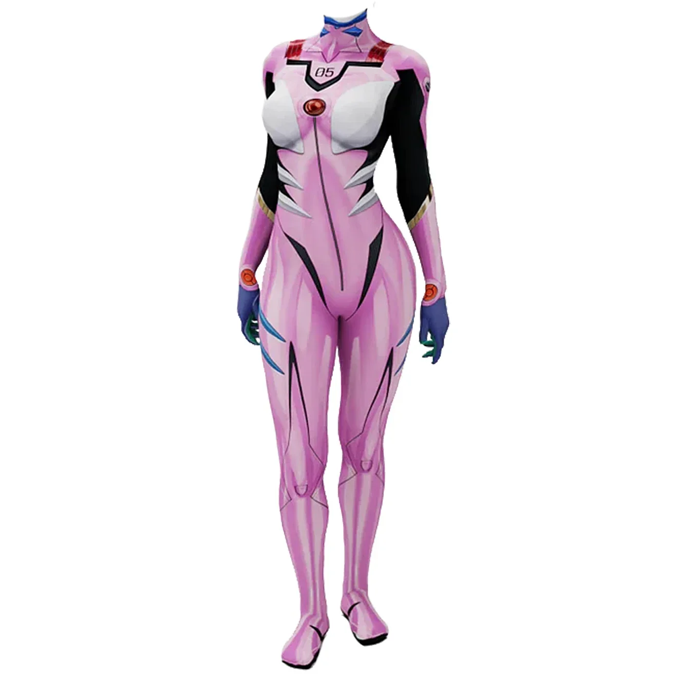 أزياء أنيمي إيفا 05 ماكينامي التأثيرية أزياء البطل الخارق للنساء والفتيات بدلة Catsuit ثلاثية الأبعاد مطبوعة سباندكس Zentai أزياء الهالوين 2025