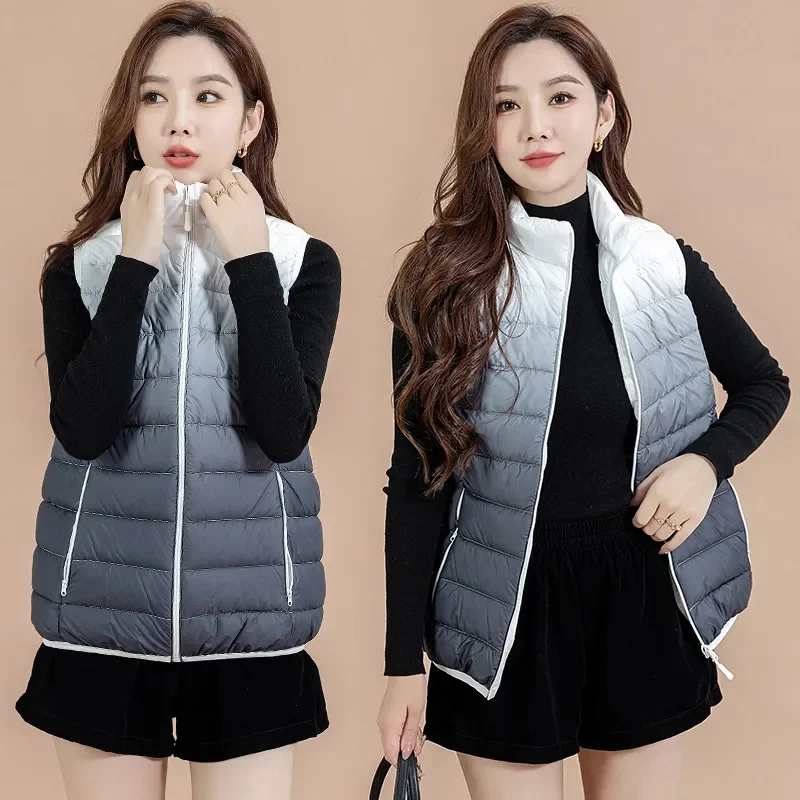 

2024 Fashion Warm Puffer Jacket Women's Winter Autumn Loose-fit Down Cotton Vest Outer Wear Puffer Jacket Bread Coat