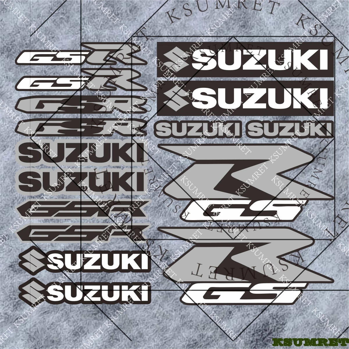 

Наклейки для мотоциклов Suzuki GSR, GSR600, GSR750, водонепроницаемые светоотражающие декоративные наклейки из ПВХ для шлема
