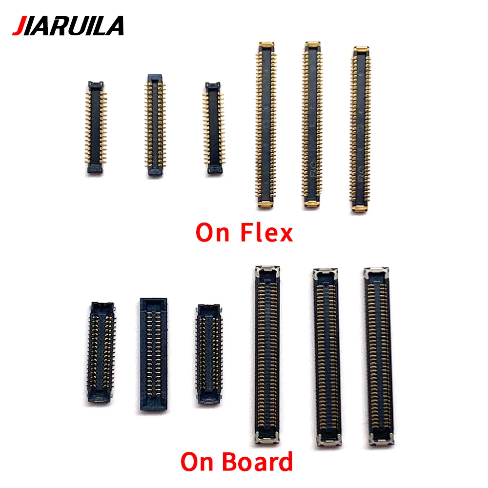 LCD Display FPC Connector Plug Clip Holder on Logic Motherboard Main Board For Samsung  A30S A40 A70 A50S