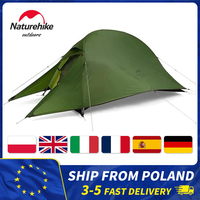 Naturehike Cloud Up 1 People Tent Lightweight 20D Camping Tent Double Layer Waterproof Outdoor Hiking Backpacking Tent with Mat