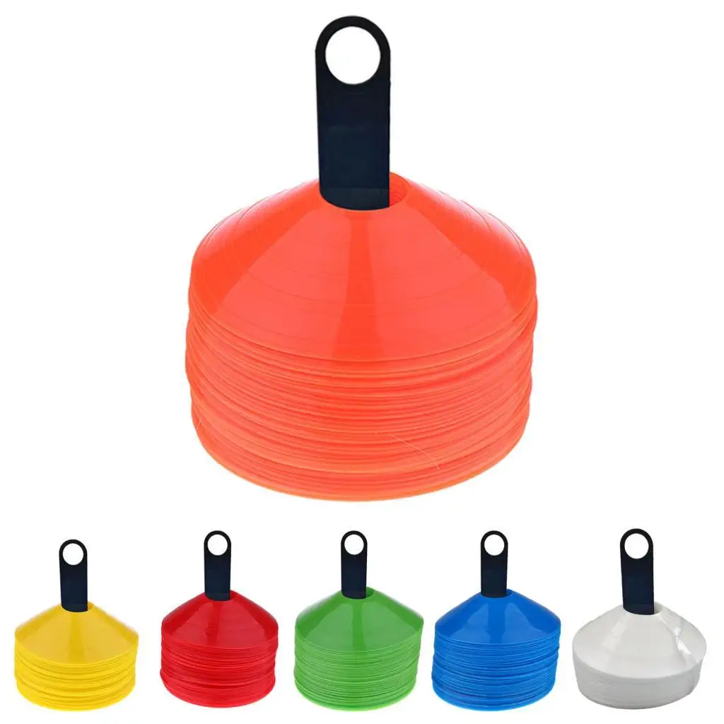 Set of Soccer Mini DISC CONES, Marker Agility Training Aid