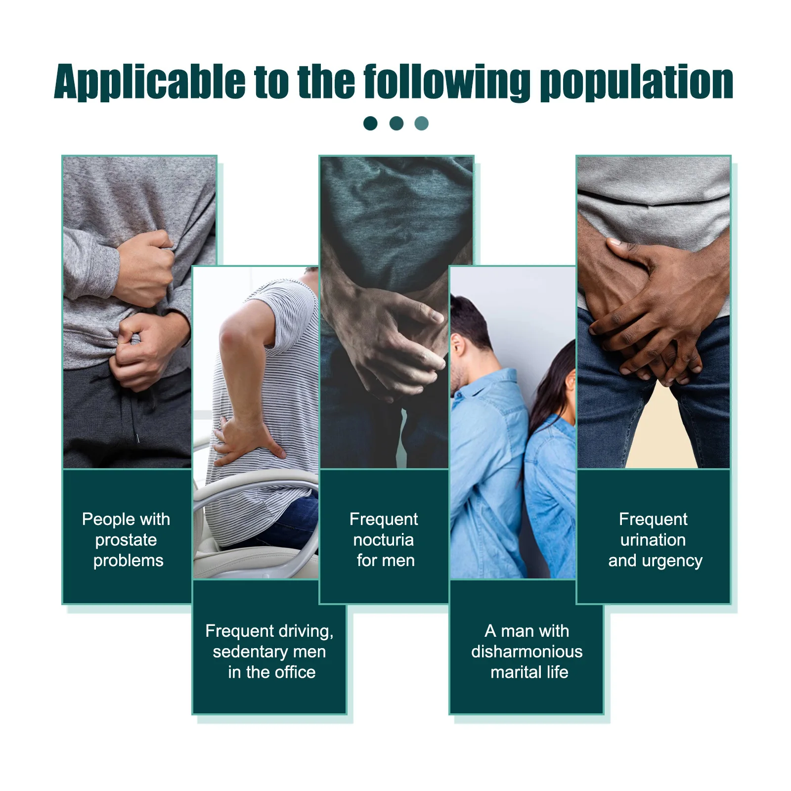 Prostate Care Point Acupoint Clip Pressure Meridian Relax Soothing Keep Waterproof Reduce Inflammation Hand Acupressure Massager