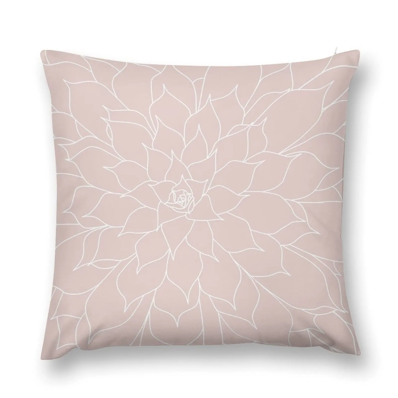 

Blush Pink Succulent Throw Pillow christmas ornaments 2025 luxury home accessories Pillowcases Bed Cushions pillow