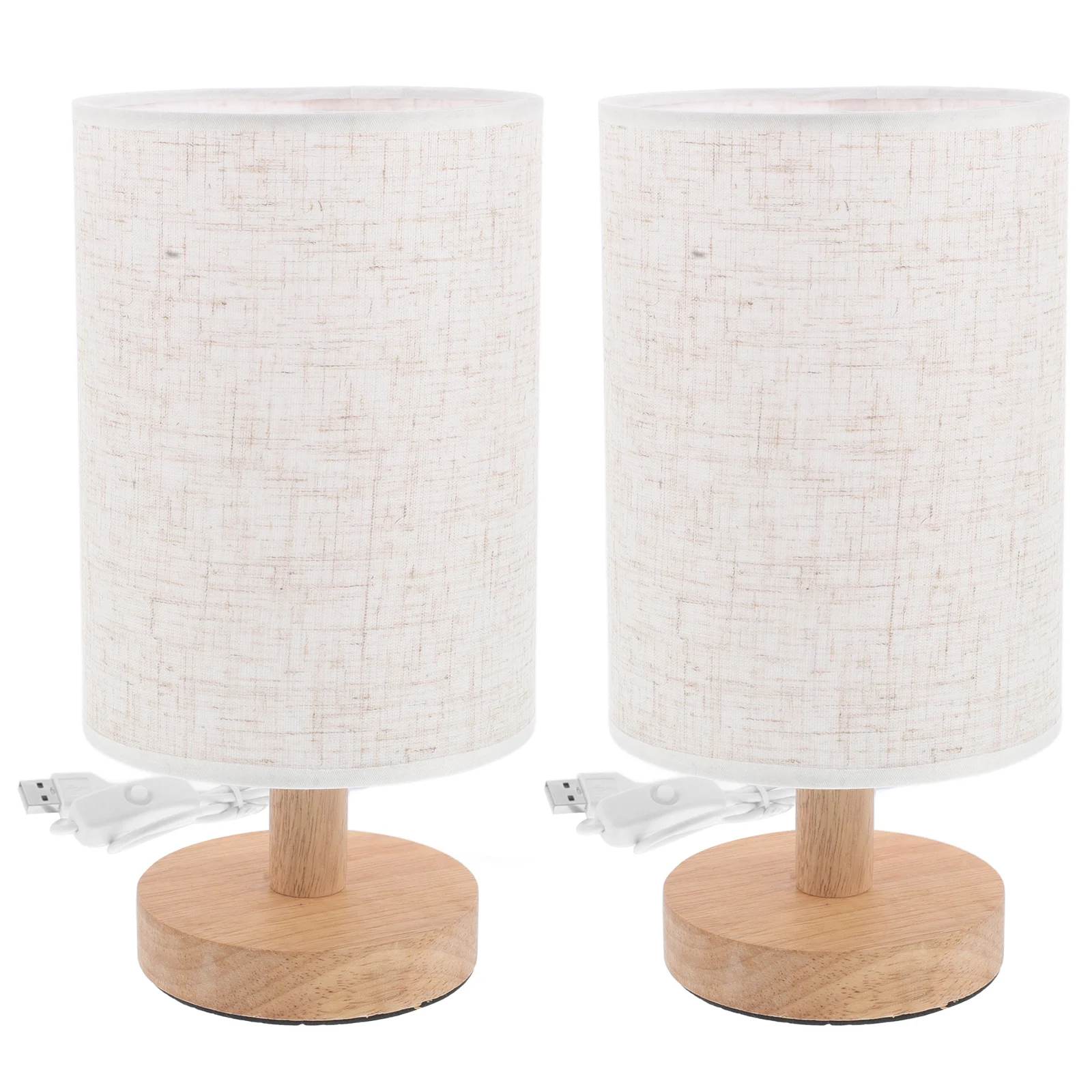

2pcs Small Nightstand Lamp For Bedroom Nordic Style Vintage Desk Light Handcrafted Retro Bedside Lamp Warm Led Decorative Light