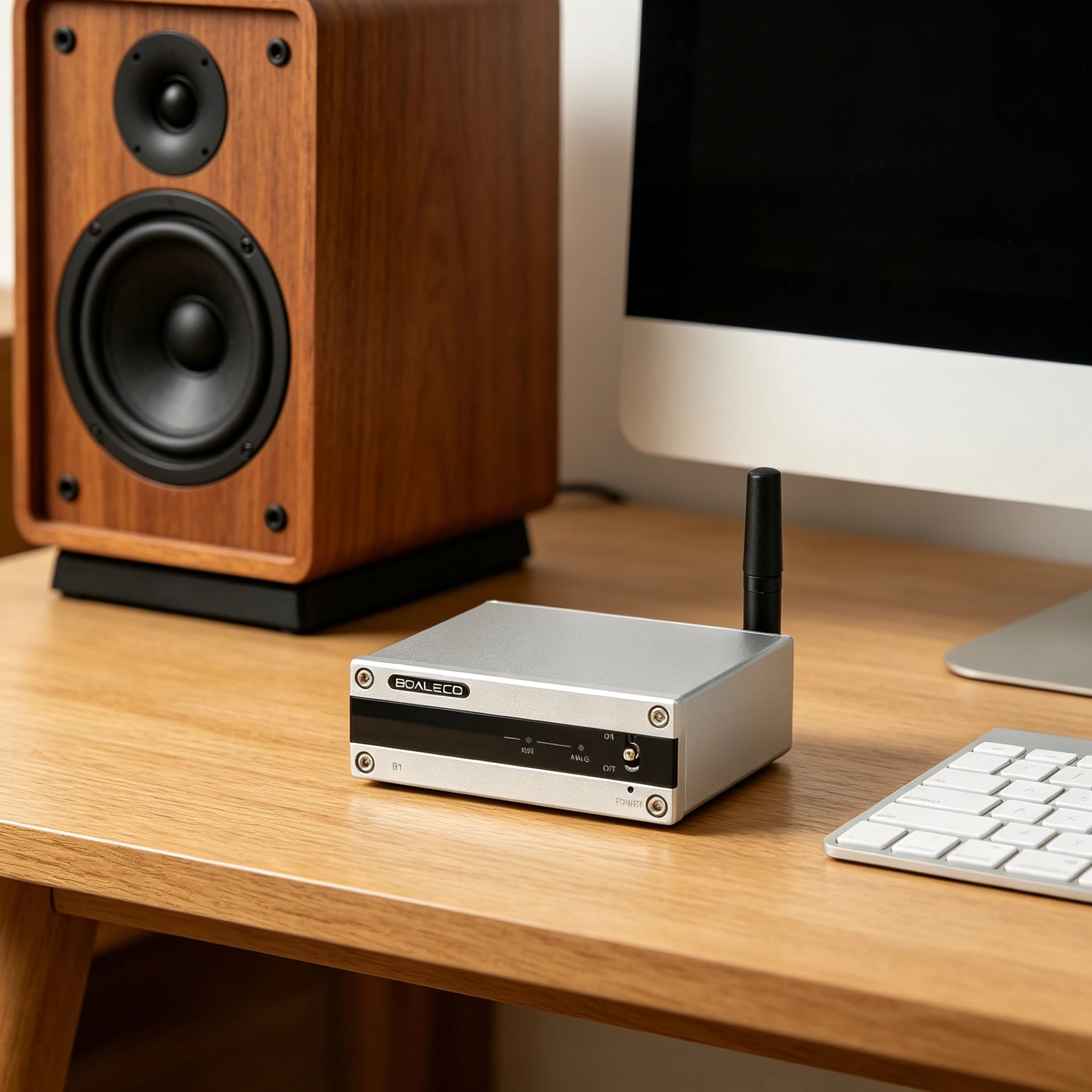 BOALECO B1 HiFi Bluetooth Audio Receiver Hi-Res Lossless Transmission aptX HD RCA/Optical/Coaxial Output for Amplifier Speaker view 3