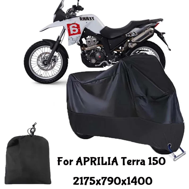 Motorcycle Full Covers For APRILIA Terra 150  Car Outdoors Sun Protection Dust No Ear Thickened Oxford Clothcover Accessories