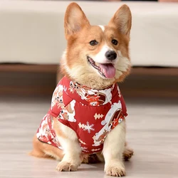 Dog Christmas Warm Jacket for Small and Medium Dog Clothes Waterproof Puppy Clothing Corgi French Bulldog Teddy Pet Supplies