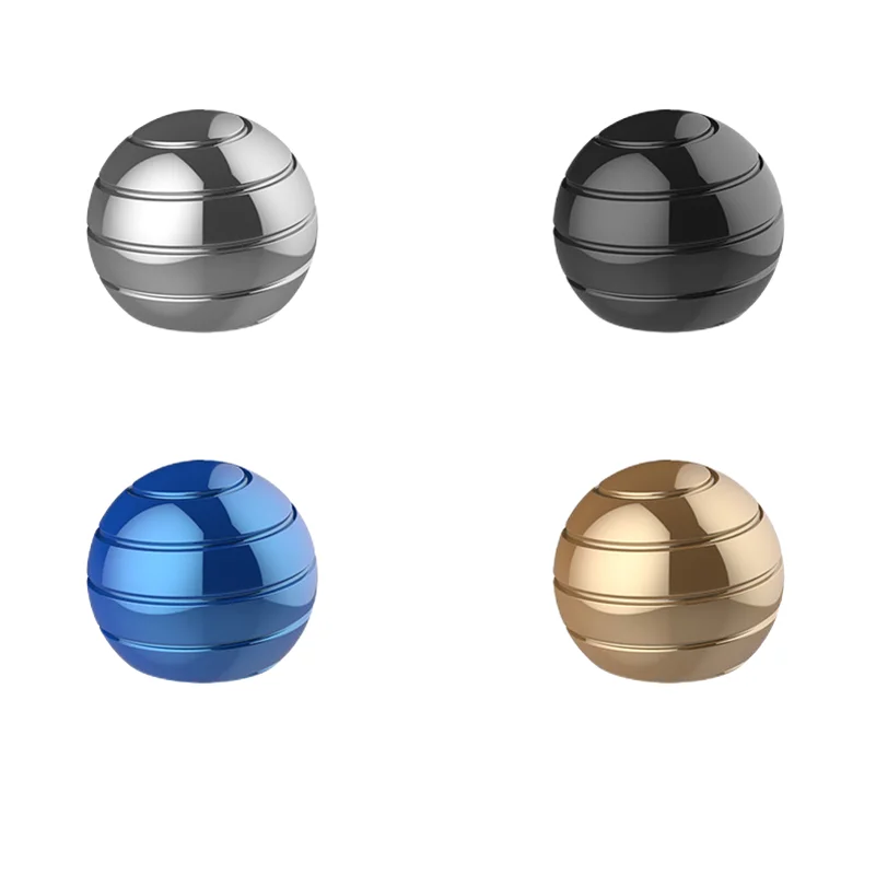Desktop Gyroscopes Decompressing Sphere Spinning Tops Office Desk Rotating Fidget Fun Toys Optical Illusion Finger Adults Gifts