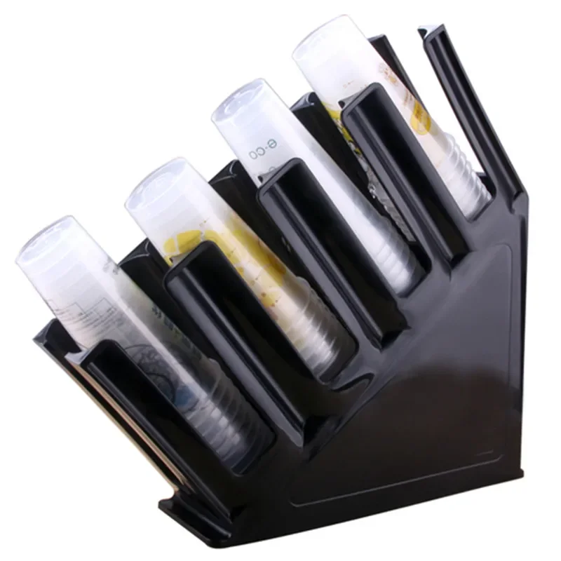 Paper Cup Holder Home Bar Disposable Cups Storage Rack Plastic Storage Box milk tea coffee shop Disposable Cups Storage rack