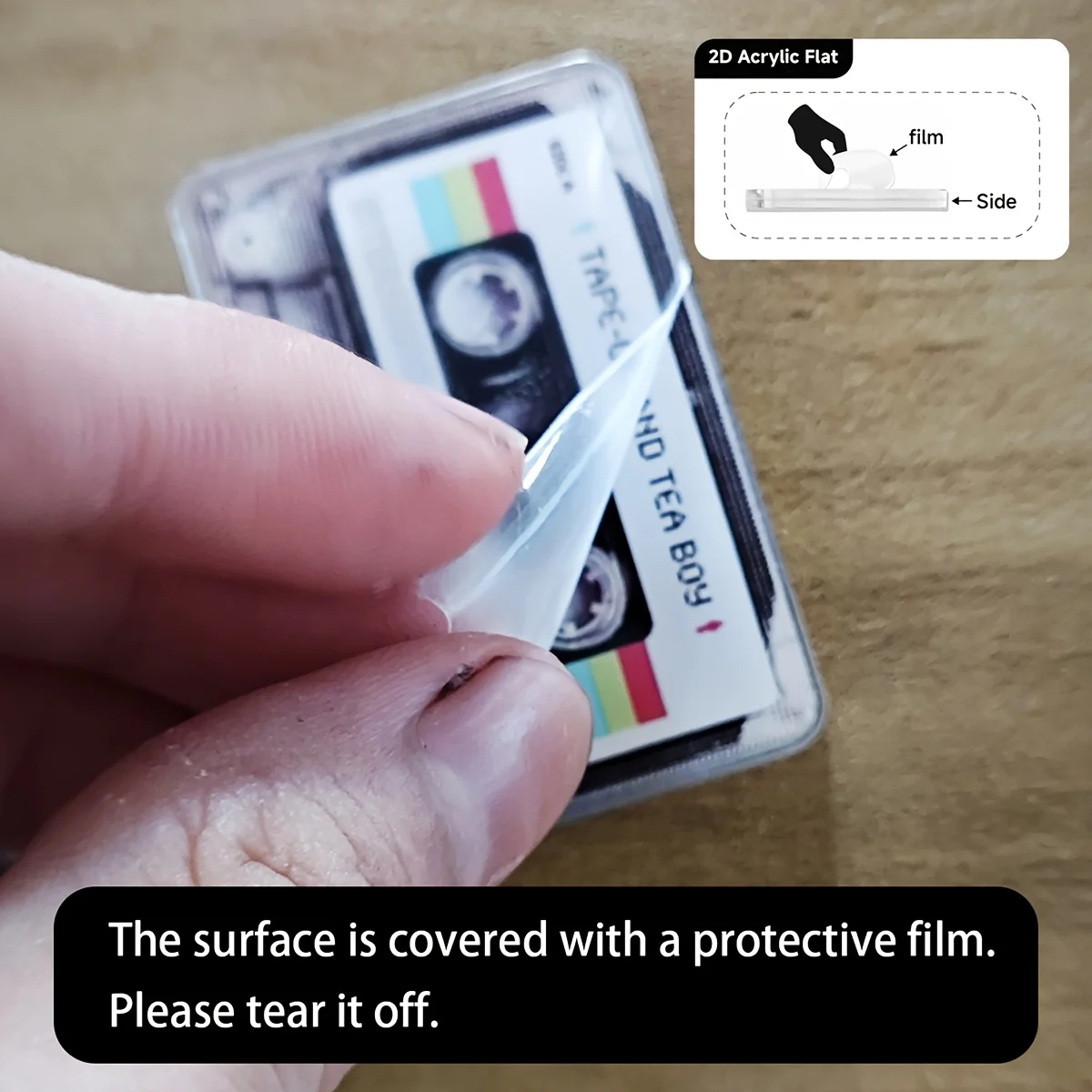 1 قطعة سلسلة مفاتيح شريط كاسيت الموسيقى الصغيرة العصرية مع سحر رائع ، ملحق ديكور للمفاتيح والحقائب وحقائب الظهر هدية