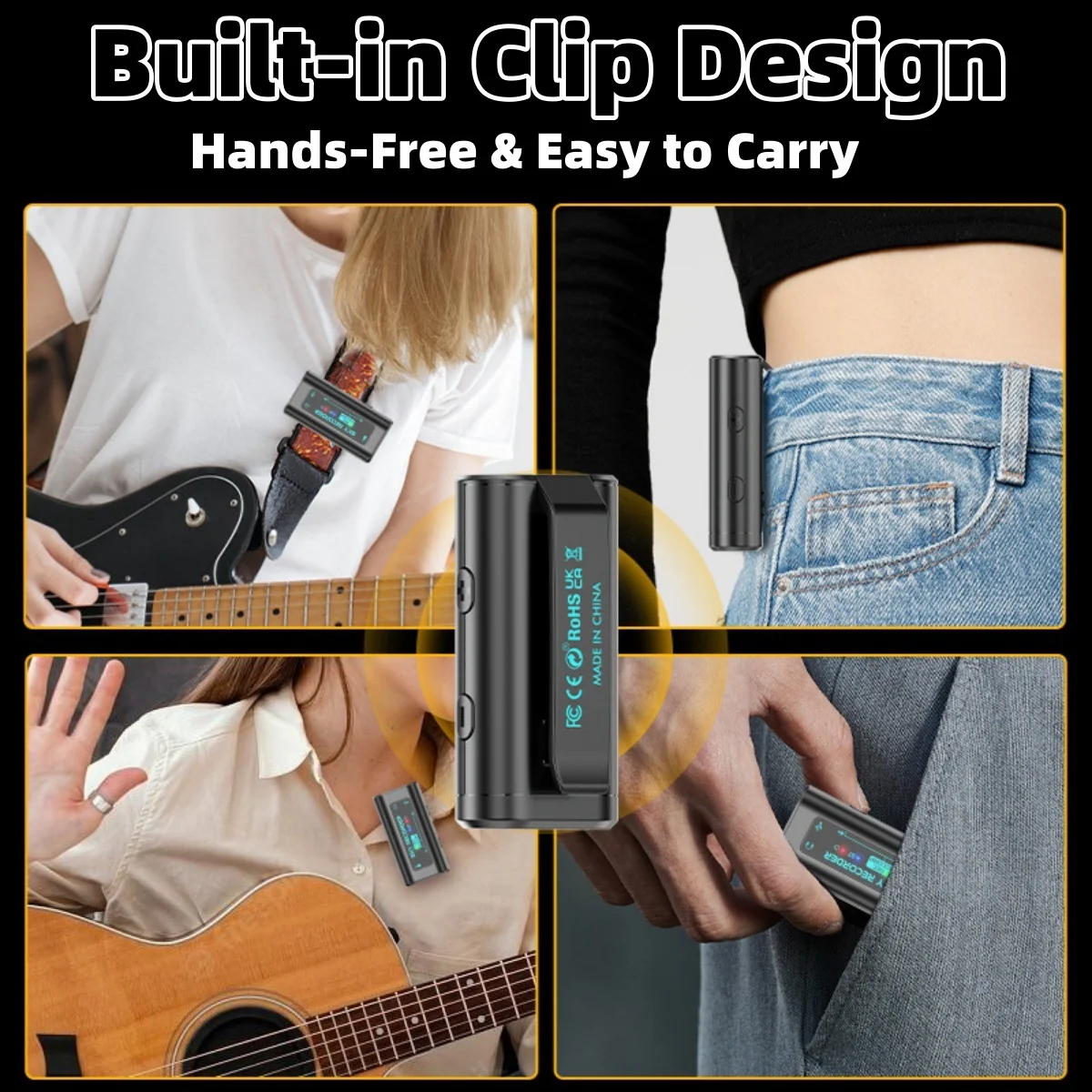 بطاقة صوت محمولة من SKY RECORDER مع بطاقة صوت داخلية BT متوافقة مع iPhone وMac/التوصيل والتشغيل/لتسجيل والبث المباشر