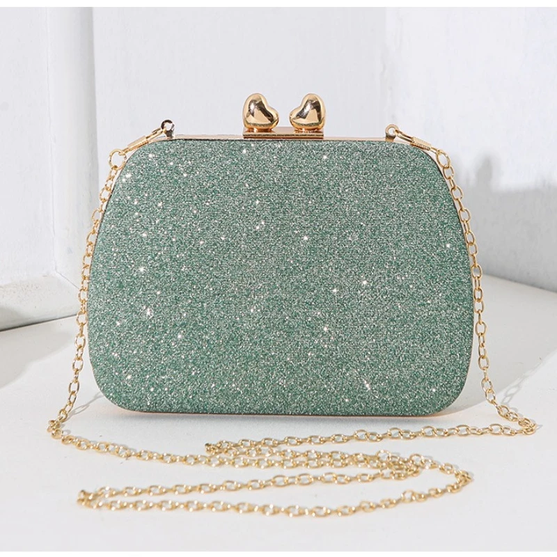 حفلة موسيقية تسلق صندوق مربع حقيبة 2025 جديد كريستال رصع مقبض بريق الوردي مساء حقائب امرأة فاخرة الحقيبة حقيبة صغيرة أنيقة #5