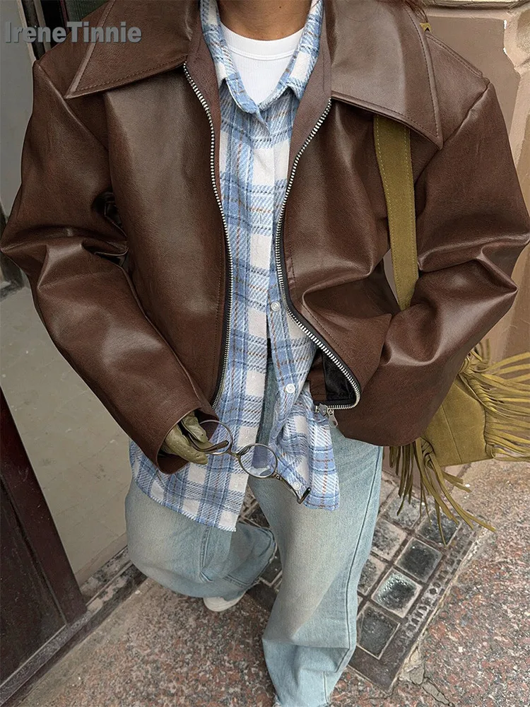 بدلة سوداء أنيقة برقبة على شكل حرف v من IRENE TINNIE 2025 سترات نسائية ضيقة بأكمام طويلة واحدة الصدر ملابس خارجية مكشكشة ملابس خروج