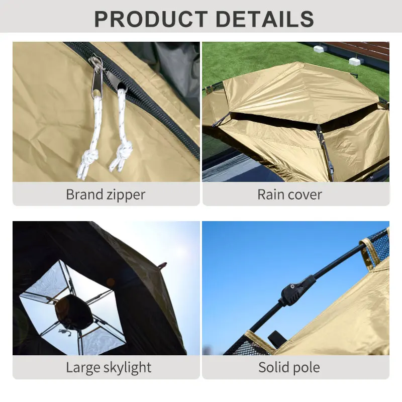 Outdoor Pop Up Portable Folding Tent Beach Camping Equipment Automatic 5 Person Quick Building Summer Tent