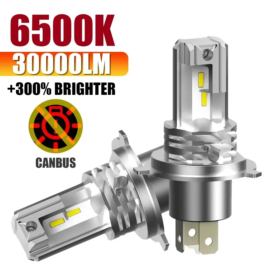 

H7 H4 H11 9005 30000LM Светодиодная лампа Противотуманные фары Canbus 6500K Белый DRL Дневные ходовые автомобильные фары 12 В Высокая мощность Авто фары