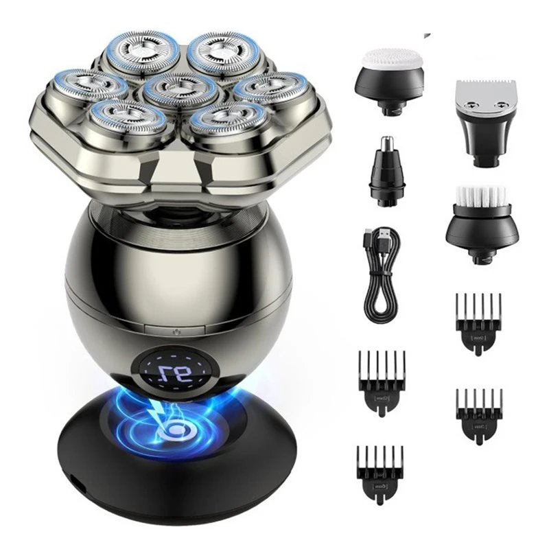 【A67I】For Men's 7D Razors Cordless Bald Machine Head Shaver Multifunctional Grooming Kit Electric For Man Shaving System