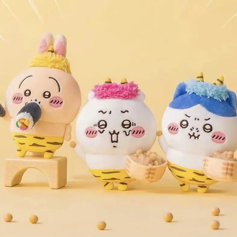 

MINISO Chiikawa Hachiware дикий человек мультяшный кулон милая и забавная кукла Усаги автомобильный брелок отправить друзьям праздничные подарки