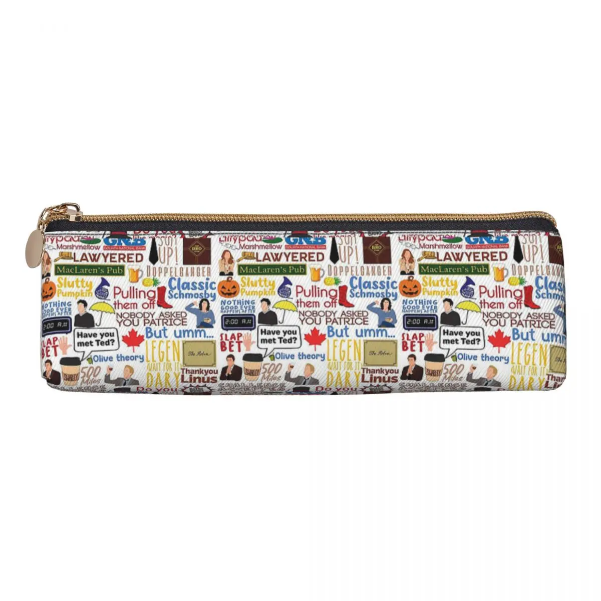 

Legendary Chronicles How I Met Your Mother Pencil Case Pen Holder Storage Stationery Supplies Large Capacity Pen Box Pencil Bag