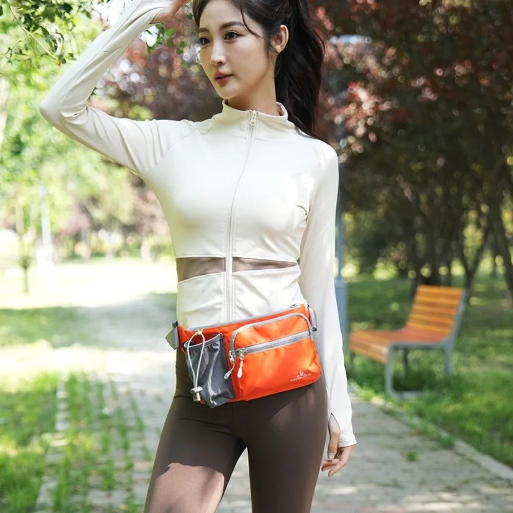 Multifunctional Waist Bag Waterproof Lightweight Phone Chest Bag Invisible Design Oxford Material Water Bottle Bag Cycling