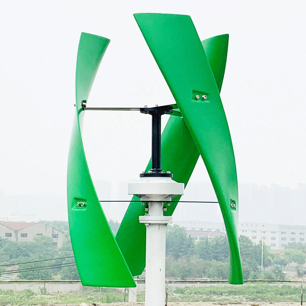 10000W Home Vertical Wind Power Turbine Generator 10KW 12V 24V 48V with MPPT Controller 1KW 2KW Upright Free Energry Windmill