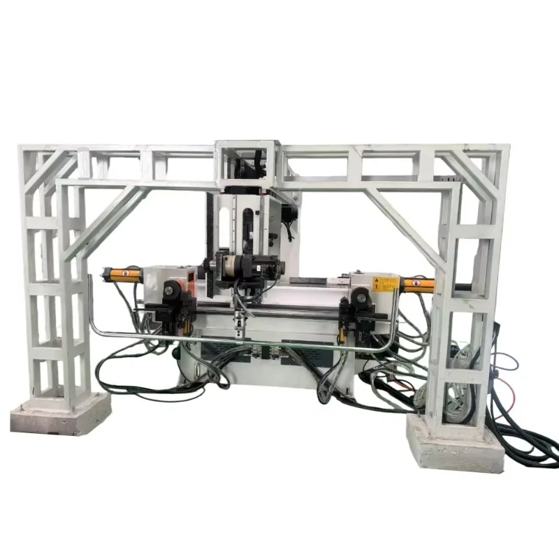 High Precision Hydraulic Double Head Pipe Bending Machine - 38-50mm for Stainless Steel/Square Tube | CNC 3-Axis for Furniture