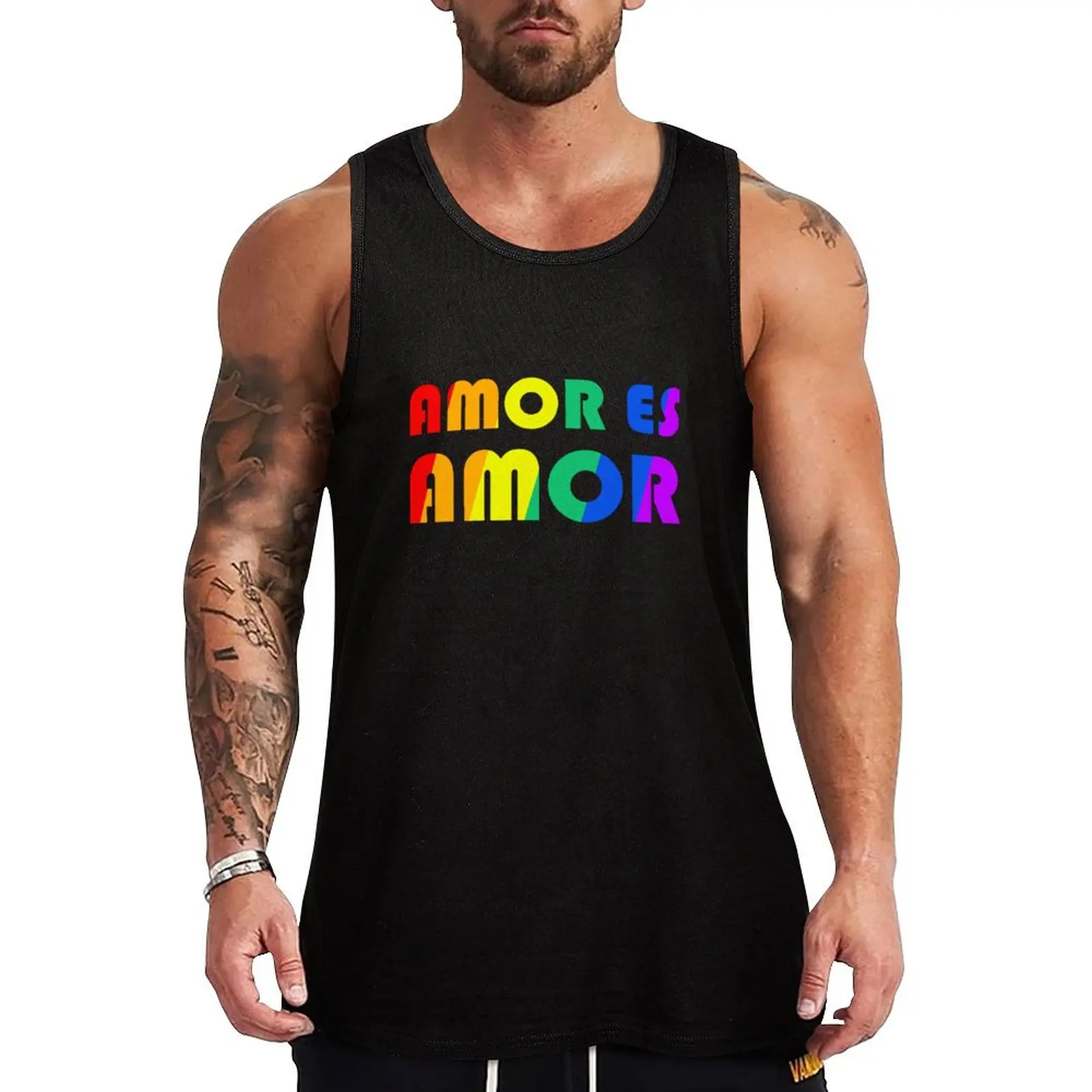 

Amor Es Amor Tank Top Graphic Print Tank Top Casual Sleeveless Novelty Shirt