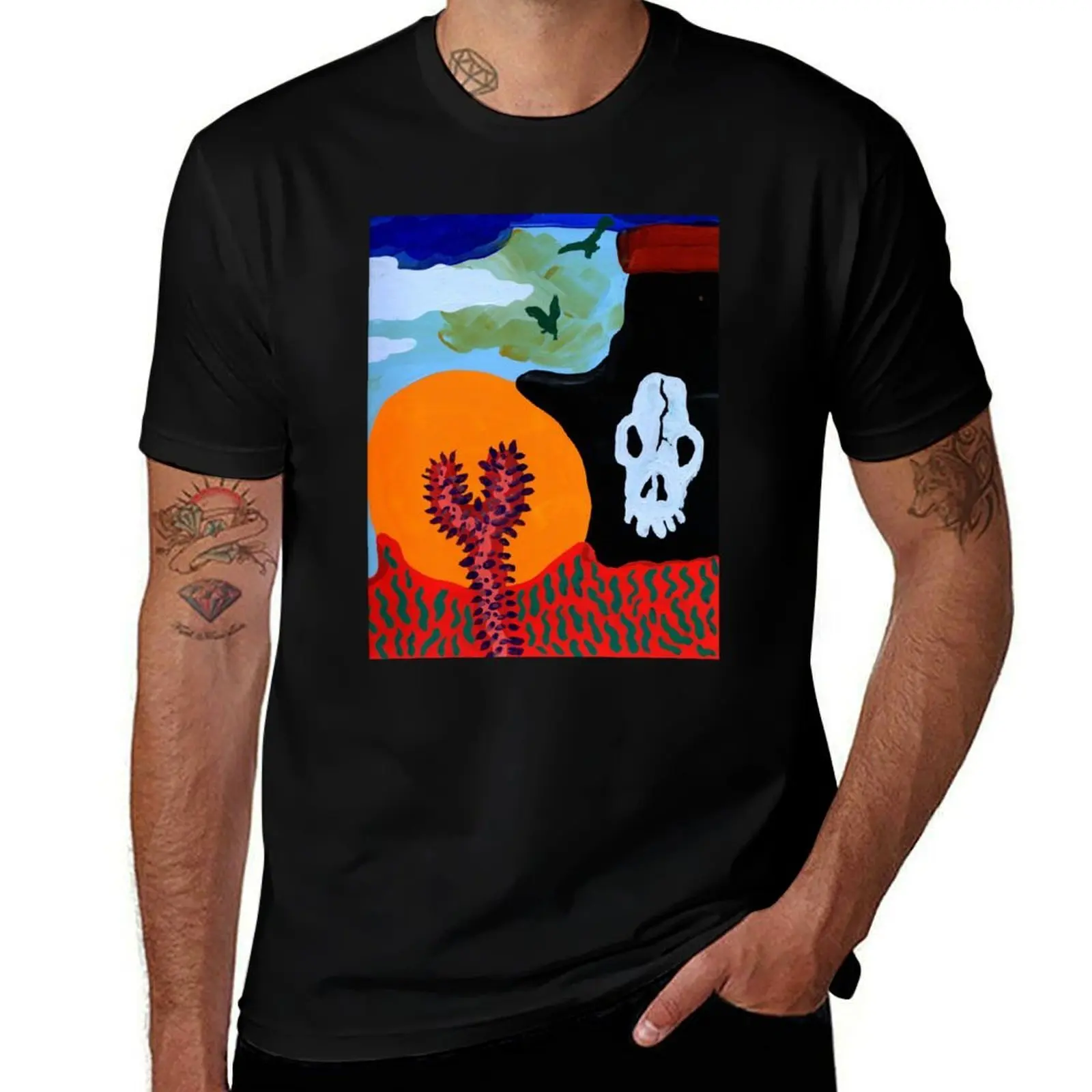 Death in the Scrublands T-Shirt Streetwear Print Tee Shirt T-Shirt