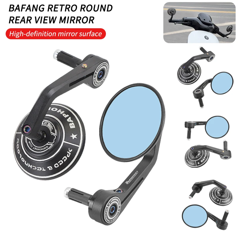 

Motorcycle Mirror Mopeds Rearview CNC Mirrors Back Side Convex Mirror 2Pcs/1 Pair 8mm 10mm Universial