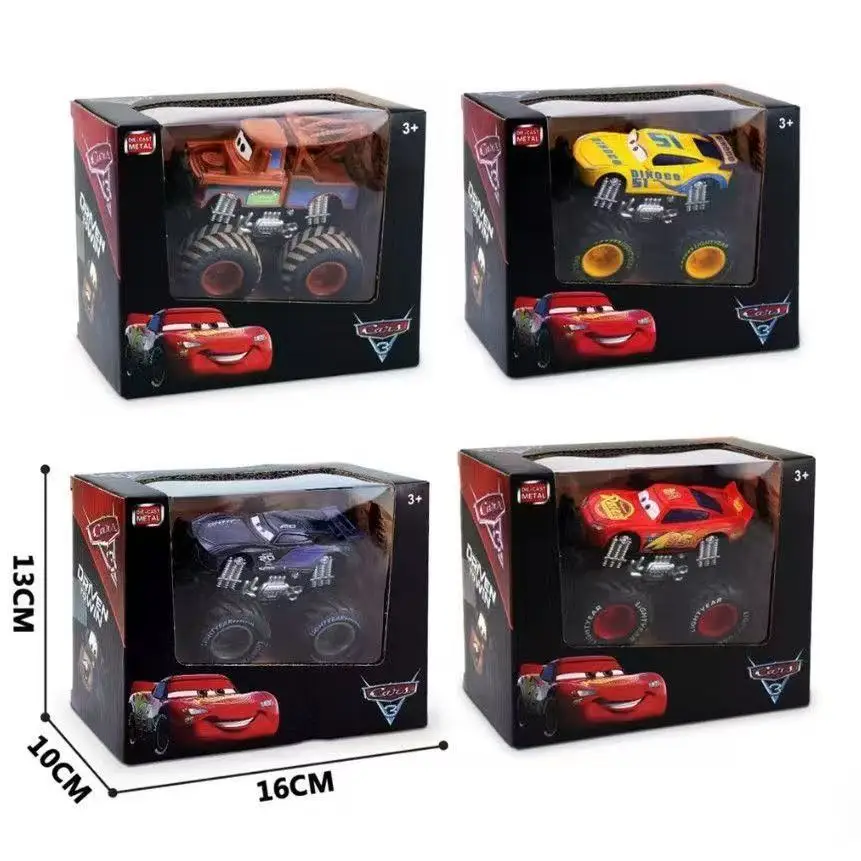 Hot Pixar Cars Toy Set con Lightning McQueen Jackson Storm Mack - Modelli di camion pull-back Veicoli da gioco per bambini Regalo