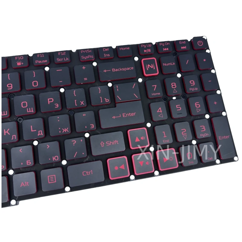 Russian Backlit Laptop Keyboard  For For Acer Nitro 5 AN515-52 AN515-43 AN515-54 AN515-55 AN517-51 AN517-52 AN715-51 n20c1 n20c2