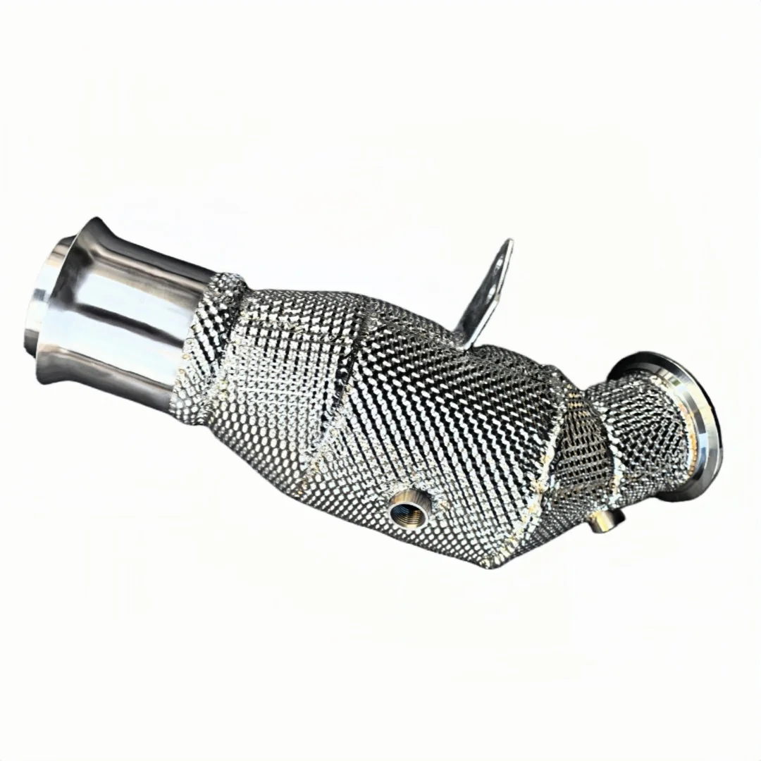 For DEX 304 Stainless Steel High Flow Exhaust Downpipe With Heat Shiled for  2019+ Mercedes-Benz  GLE350 2.0T(W167)